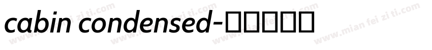 cabin condensed字体转换